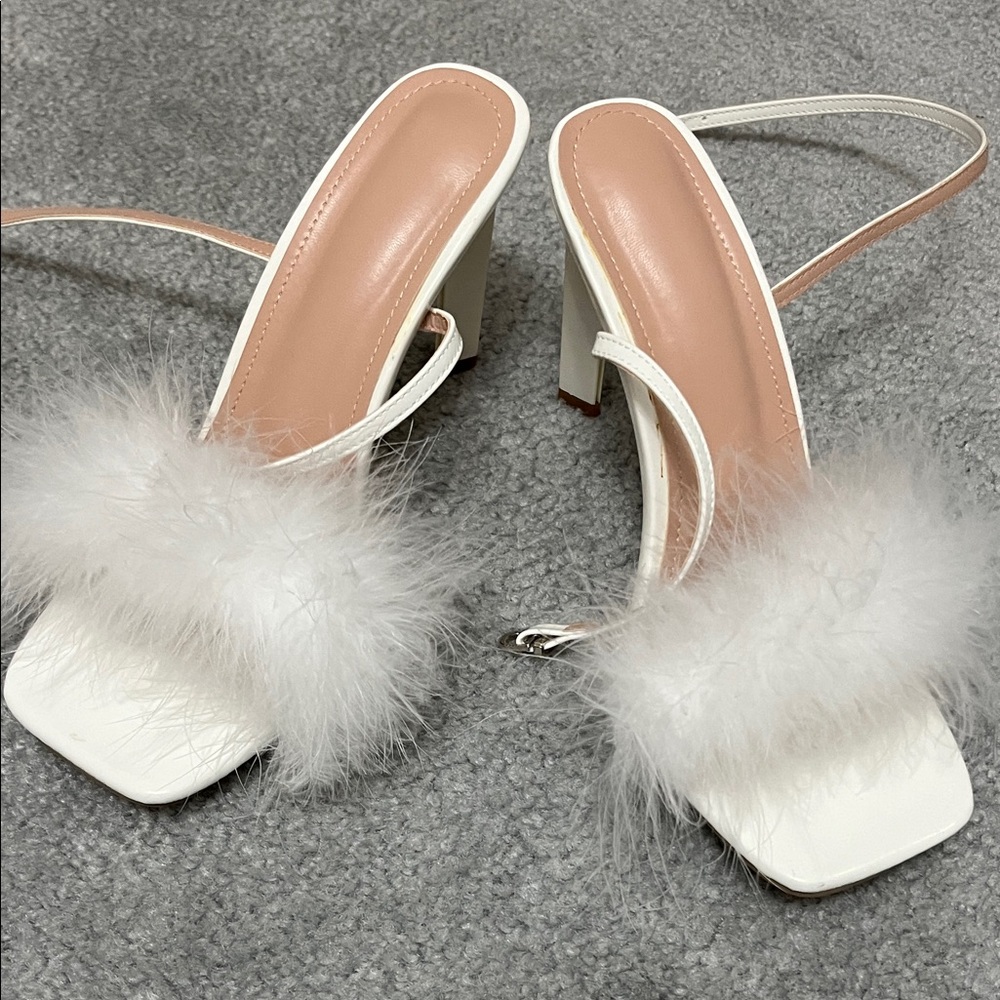 Elegant White and Cream Women's Heels